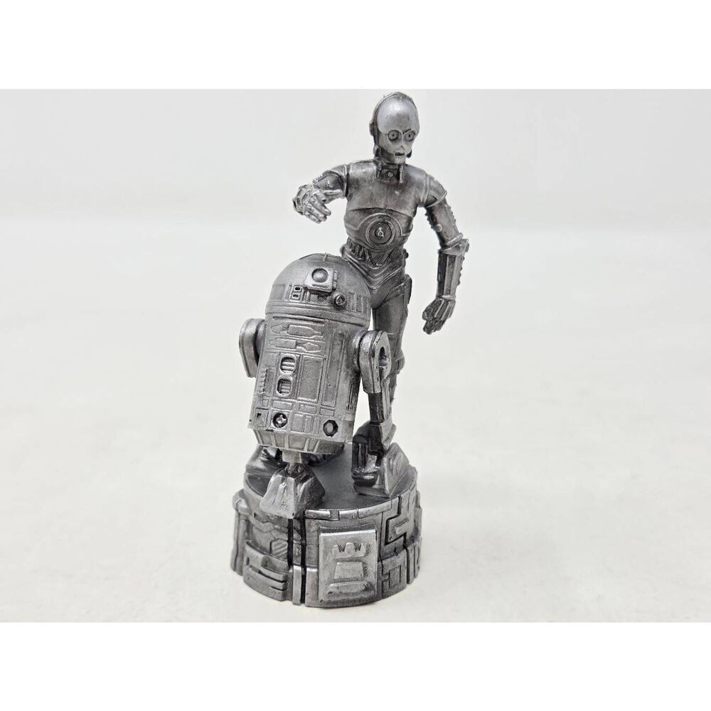 STAR WARS 2005 SAGA EDITION CHESS SET REPLACEMENT SILVER R2-D2 C-3PO ROOK